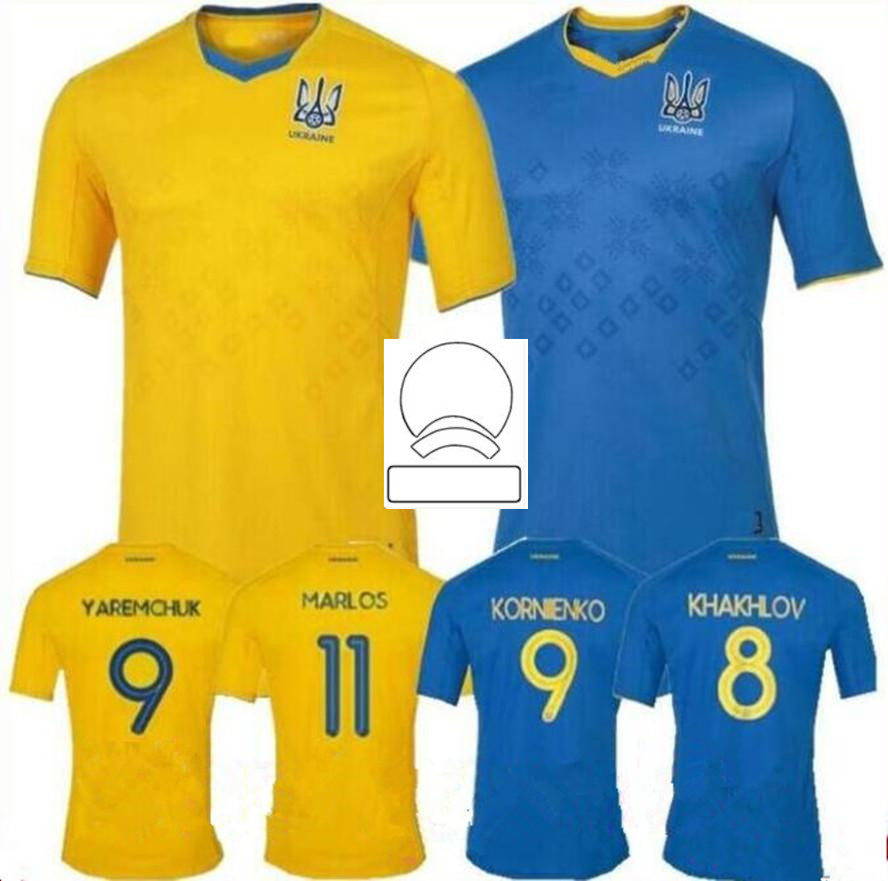 

2021 Ukraine soccer jerseys 21 22 Vitaliy Mykolenko Oleksandr Zinchenko Ruslan Malinovskyi Viktor Tsygankov national team men FOOTBALL SHIRTS Thai, Home