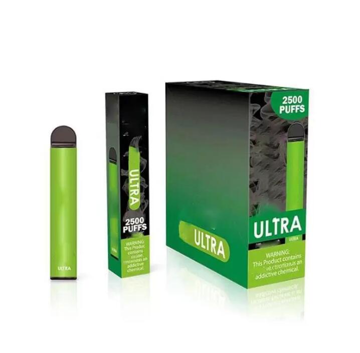 

Fumed ULTRA Disposable Vape Pen Electronic Cigarettes Kits 850mAh Battery 2500Puffs Vapor puff bar plus bang xxl