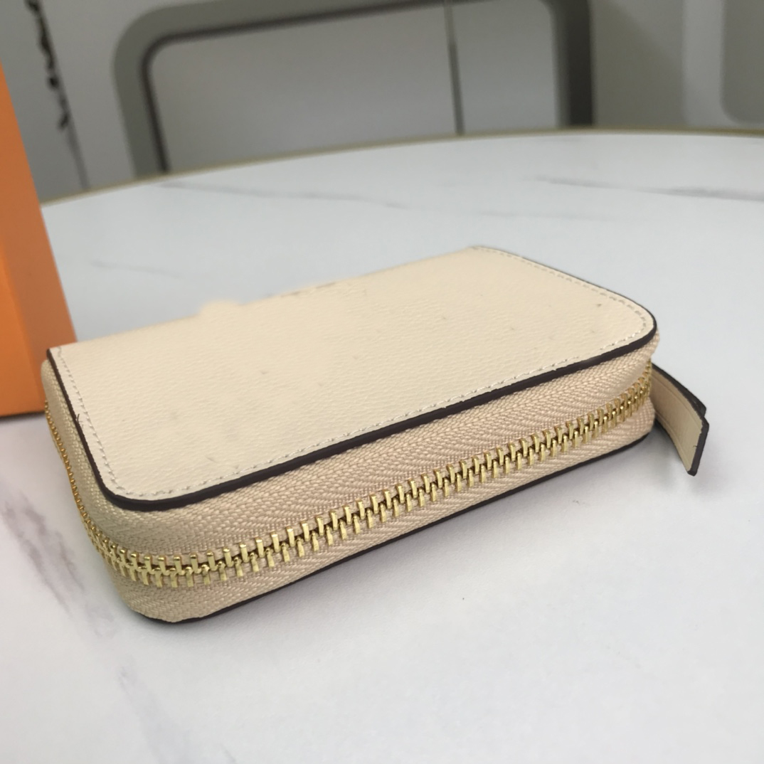 

2021Luxurys Designers Wallets Purses Fashion Short ZIPPY Wallet Monograms Empreinte Leather Embossing Classic Zipper Pocket Pallas Bag Zip coin Purse2021, M80085#white print