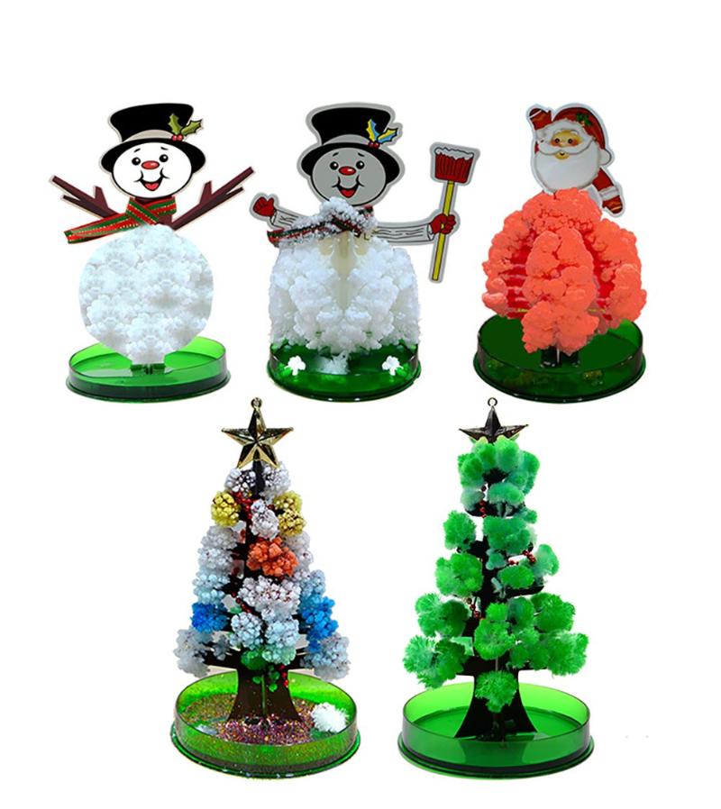 

Christmas Decorations Funny Xmas Gifts Kids Toys Snowman Paper Trees Blossoming Tree Magic Growing Toy
