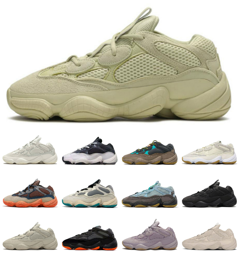 

KANYE 500 Mens Women Running Shoes Sports Sneakers 500s Taupe Light Enflam Soft Vision Bone White Utility Black Blue Orange Blush Desert Rat Trainers Outdoor Jogging, Bubble package bag