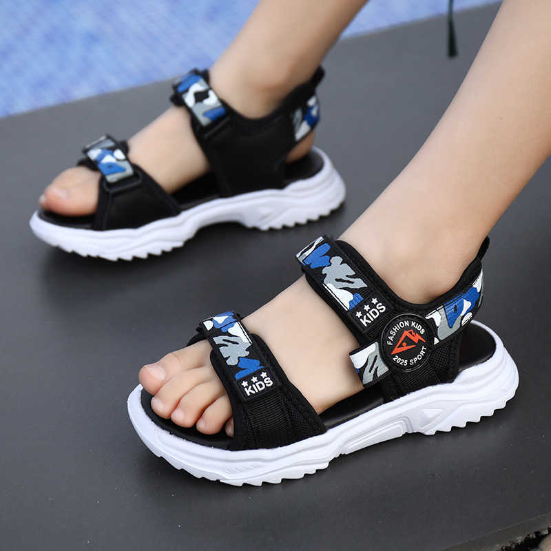 

Summer kids sandals for girls boys' ribbon casual Beach Shoes boys' anti slip wear resistant children's Shoes Korean fashion, Green