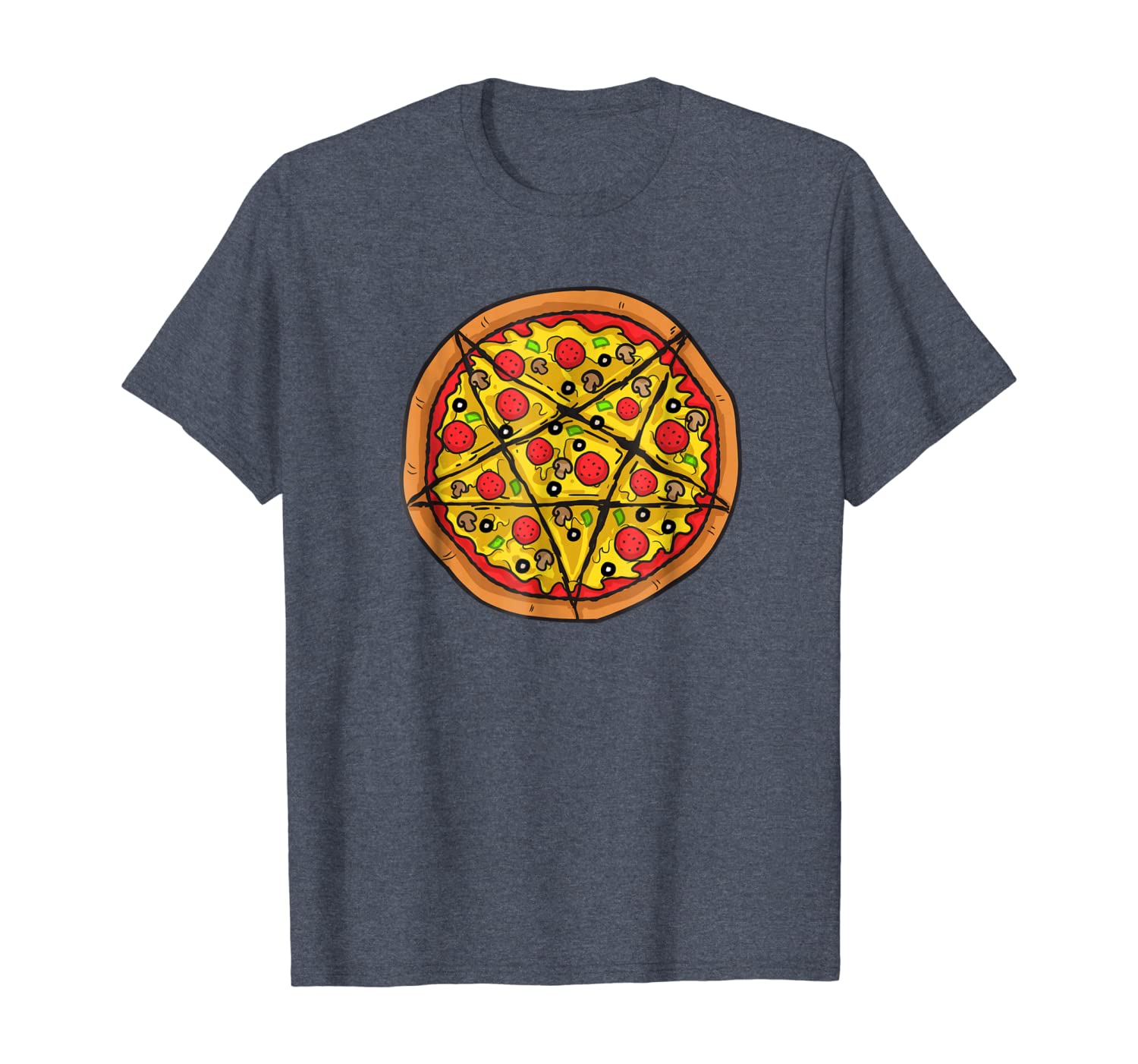 

pizza pentagram shirt occult satanic lucifer gift women men, White;black