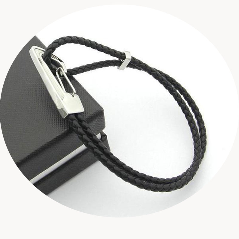 

Luxury Designer Bracelet for Man Bracelets Leather Stainless Steel Love Punk Bangle With box