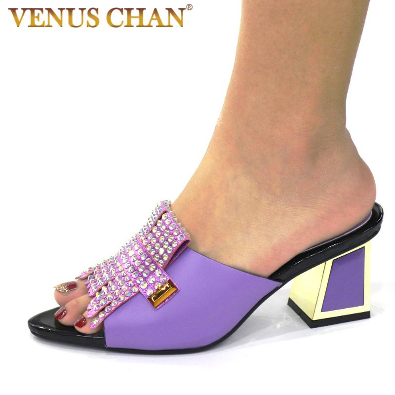 

Arrival Italian Shoes African Without Bag Set Comfortable Women For Parties Woman High Heel Luxury Dress, Black