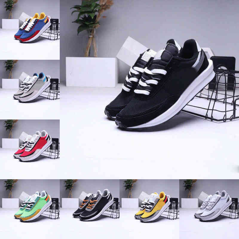 

Wholesale 2021 Mens Running Sports Shoes Fashion LDV Waffle Women Waffle Racer Black White Nylon Summit Multi Pine Green Trainers Varsity SNEAKERS Y9, L3012