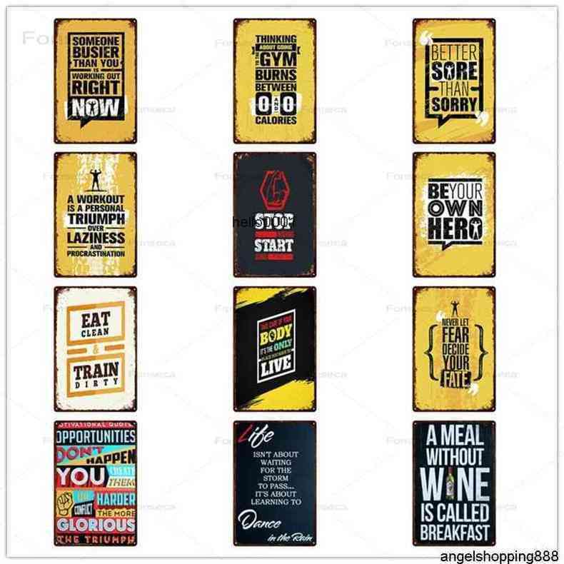 

Run Your Own Race Tin Signs Metal Plates For Family Rules Home Decoration Bar Wall Art Iron Painting 20x30cma