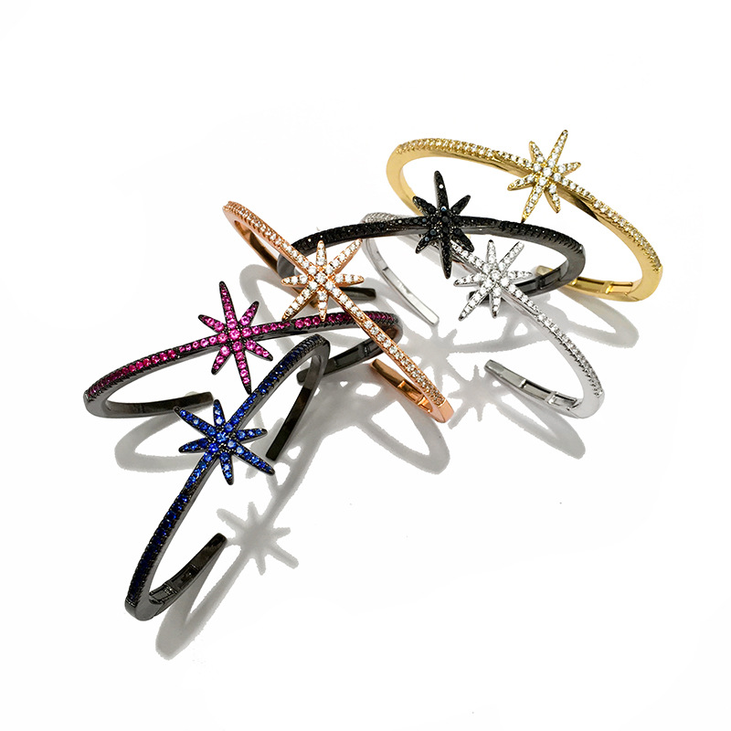 

2021 women fashion designer bracelets love diamond tennis bracelet electroplated copper opening womens wedding party luxury design jewelry bangle designs