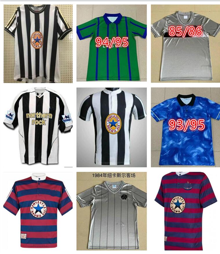 

Retro classic 1984 1995 1996 1997 1998 2005 2006 Magpies soccer jersey ASPRILLA BARNES SHEARER BATTY Bellamy UNITED football shirt, 05/06