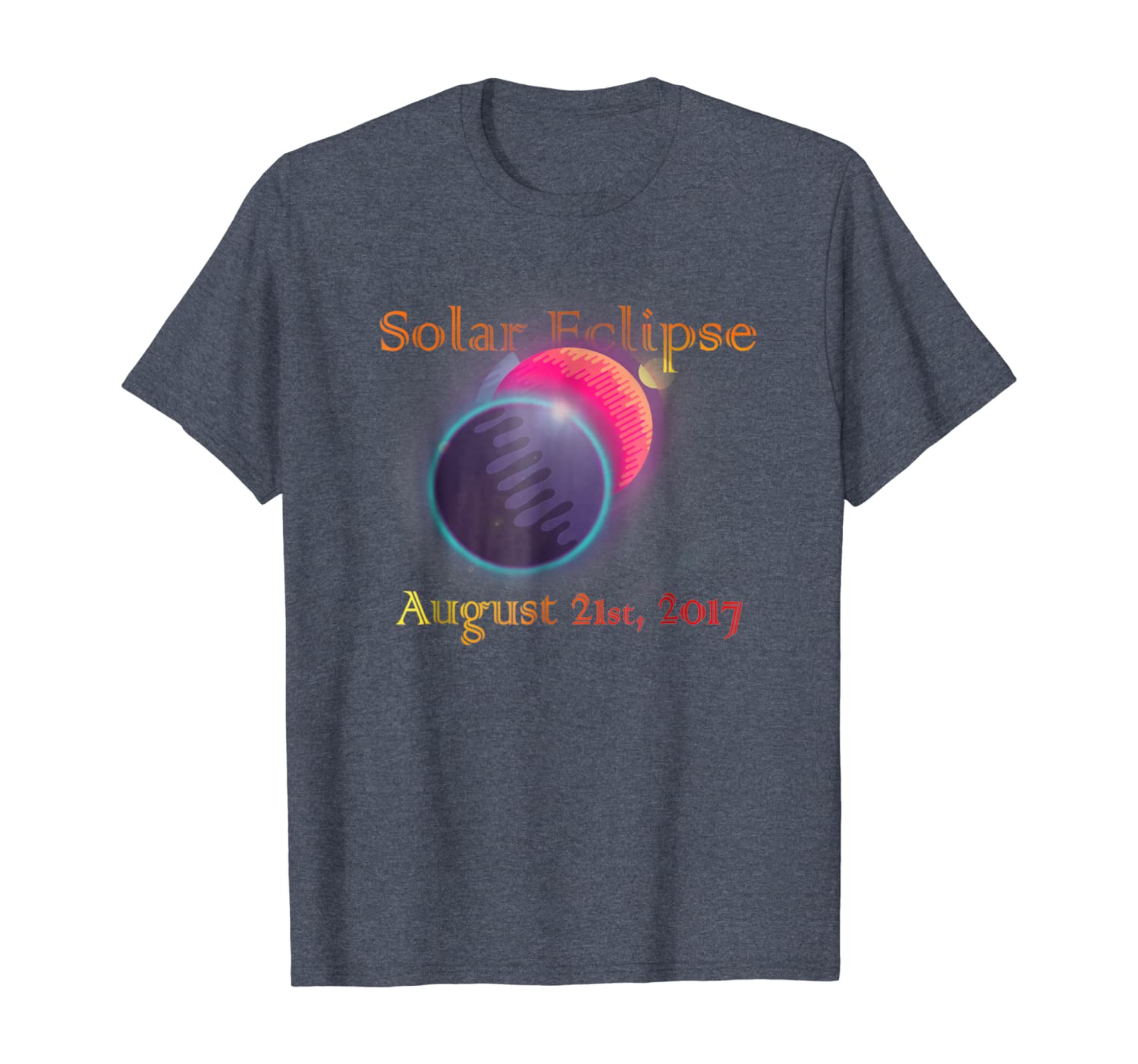 

total solar eclipse 2017 totality t-shirt, White;black