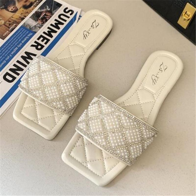 

Slippers Rhinestone Sequins Plus Size Womens Summer Fashion Women's Shoes Platform Casual Women Sandals Slides, Black