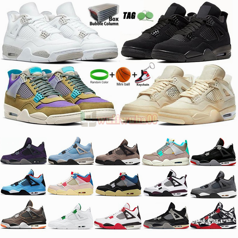 

4 4s White Oreo Jumpman Basketball Shoes IV Desert Moss Paris Metallic Green Noir Cactus Jack Mens Trainers University Blue Sail Neon Womens Sports Sneakers, 14