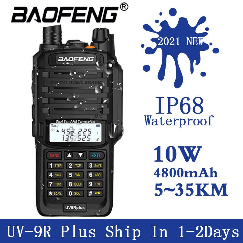 

Walkie Talkie Drop Baofeng 9R Plus Waterproof IP67 High Power CB Ham 50 20 Km Long Range UV9R Portable Two Way Radio