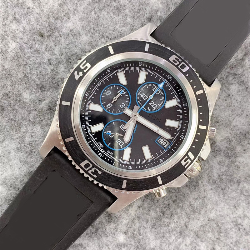 

43mm Classic aviation Mens Automatic Watch calendar chronograph Waterproof and Shockproof 316L Steel Band Simple Business Menes Watches, Resize tool