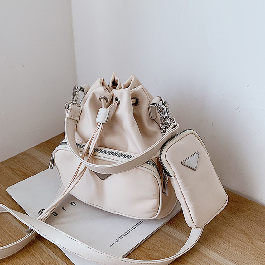 

HBP Women's Bags 2022 New Bucket Style Net Red Explosive Style Twin Bag Urban Simple One-shoulder Street Trend Crossbody, Orange