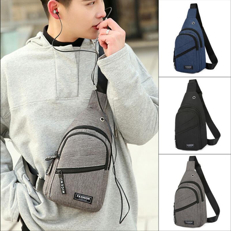 

mens shoulder bag sling chest pack canvas usb charging crossbody handbags for men bags belt waist packs