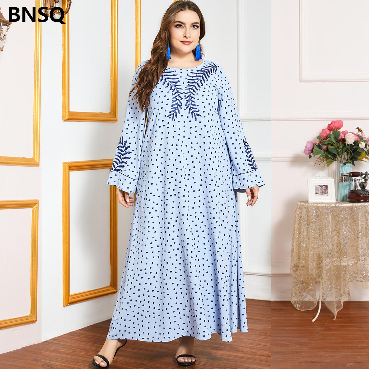 

abaya dubai muslim dress turkey embroidery long dresses for women plus size islam clothing caftan moroccan kaftan robe vestidos, Red