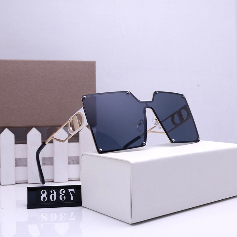 

Designers Brand Sunglasses Women Men Designer Good Quality Fashion Metal Oversized d Sun Glasses Vintage Female Male UV400 Glass BOX 2201173D