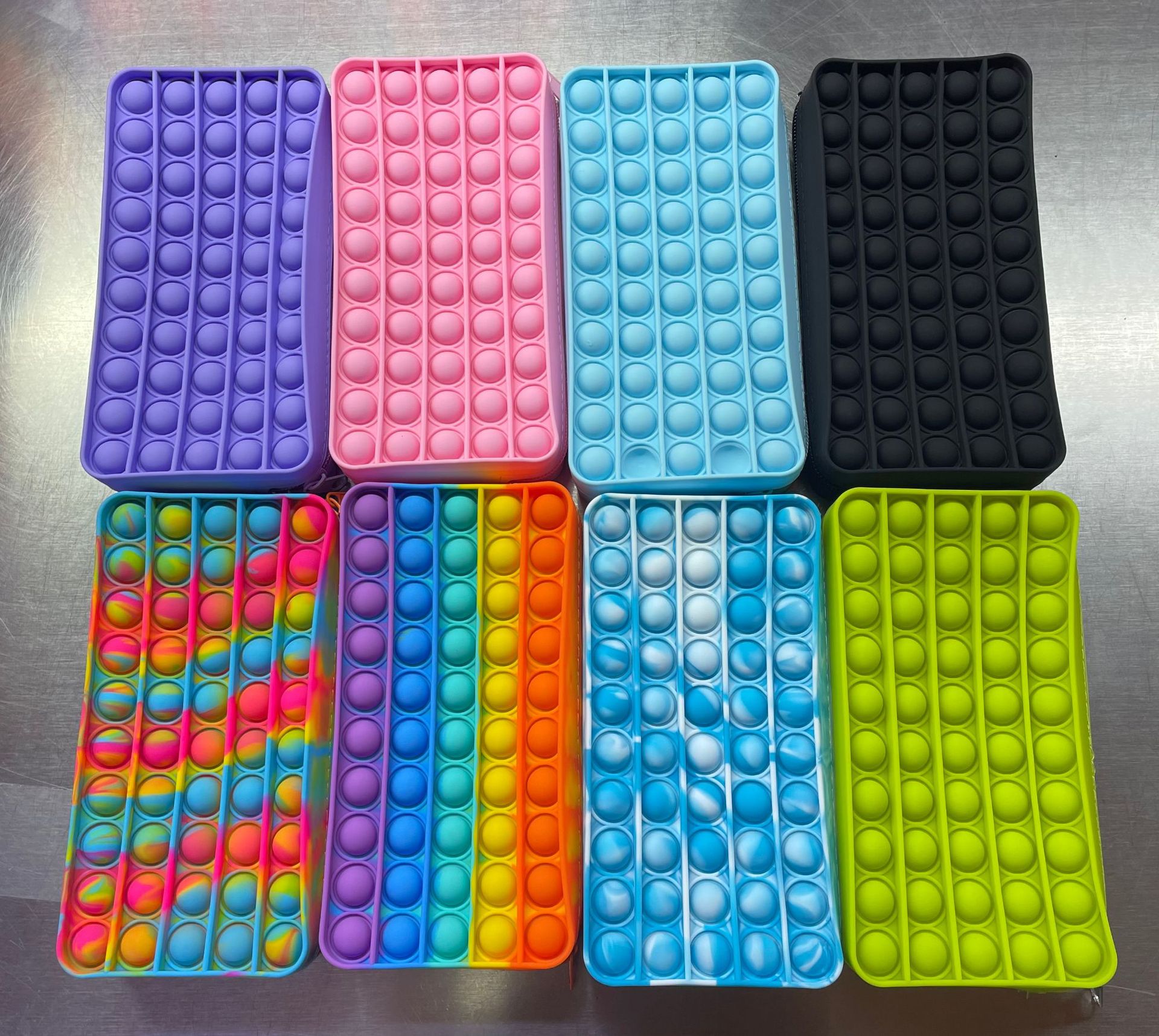 

New Decompression Creative Silicone Bubble Fidget Toys Large Simpl Dimmer Toy Kids Tie Dye Game