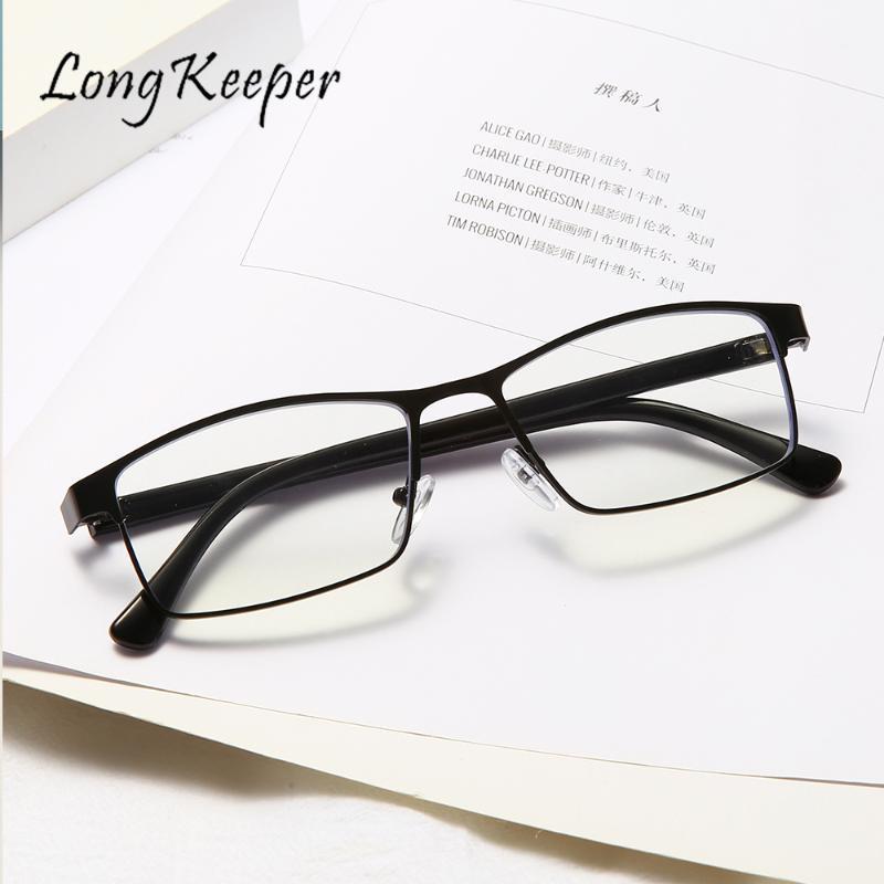 

LongKeeper Anti Blue Light Blocking Glasses Computer Protection Men Women Reading Antifatigue Eyewear +1.0 +1.5 Sunglasses