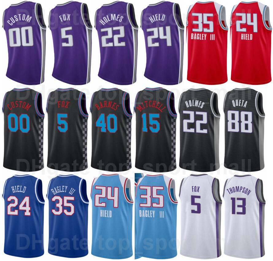 

Basketball Screen Printed 75th Anniversary DeAaron Fox Jersey 5 Domantas Sabonis 10 Trey Lyles 41 Terence Davis 3 Donte DiVincenzo 0 Justin Holiday 9 Jeremy Lamb 26, 75th white