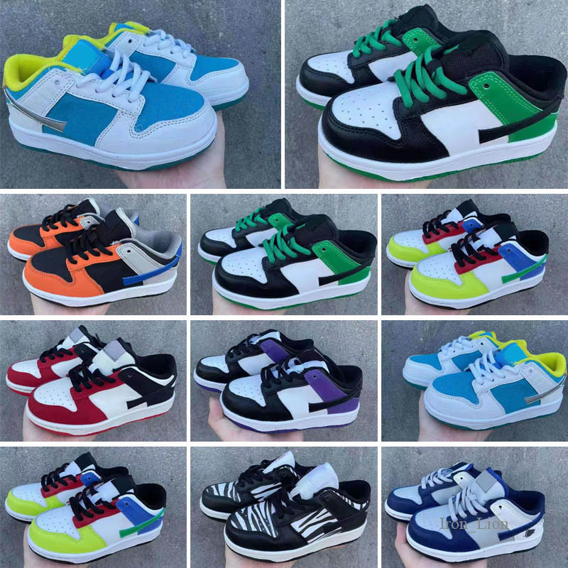 

kids shoes Sky 1 Basketball Shoes Low Sneaker Bred Purple Toddlers Cut Sneakers Pine Green Infant big boy Girl 26, Color 5