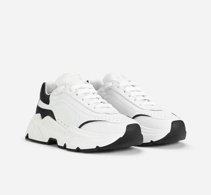 

Nappa Leather Daymaster Sneakers Shoes Comfort Casual Men's Lightweight Runner Sports Super Women Flex Rubber, Black