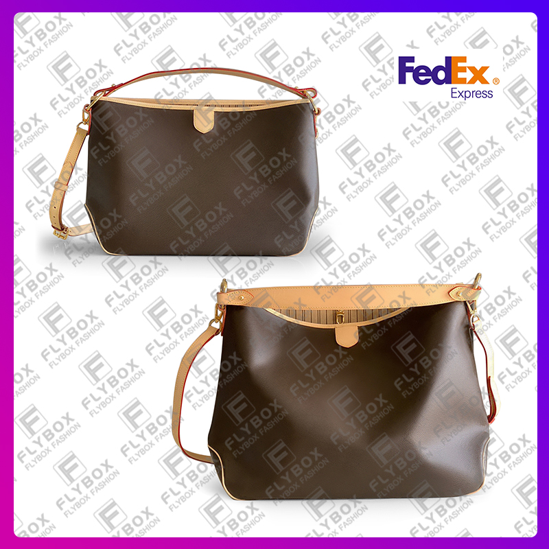 

Woman Designer Luxury Fashion Vintage GRACEFUL Shoulder Bags Cross body Handbag TOTE High Quality TOP 5A M40353 M40352 Purse Pouch Fast Delivery, Brown flower / mm