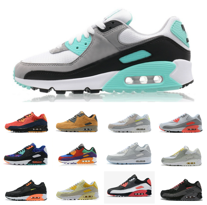 

USA 90 Running Shoes Designers Air Triple Black White Mens Womens Worldwide UNDFTD Infrared Sneakers Premium Chaussures 90s Sports Trainers RT01#
