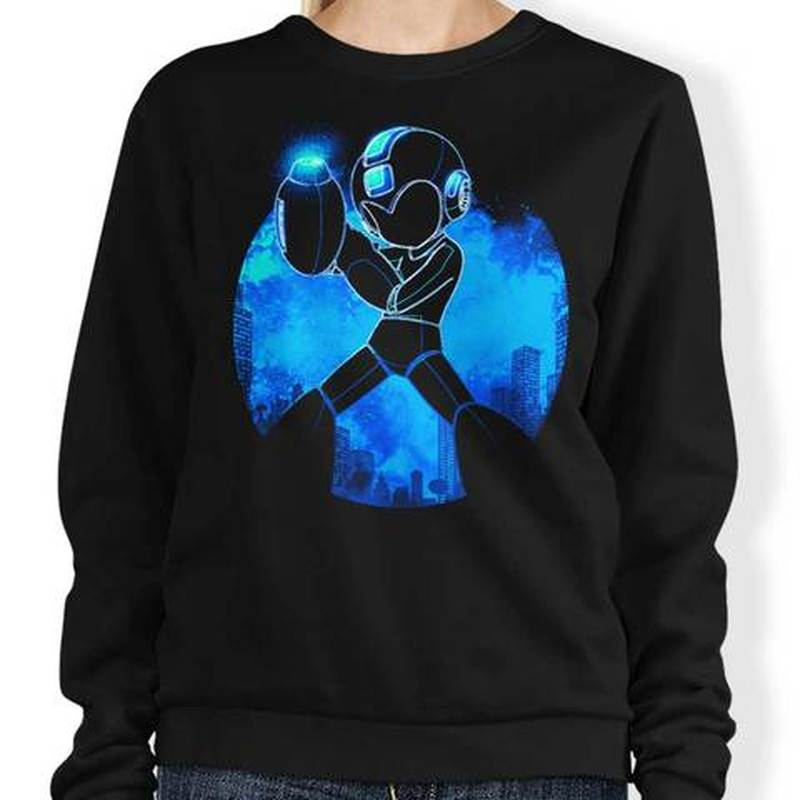 

Electric shock kid pattern men's hoodless sweater 3D printing visual impact top punk gothic round neck high-quality hoodless sweater, Black