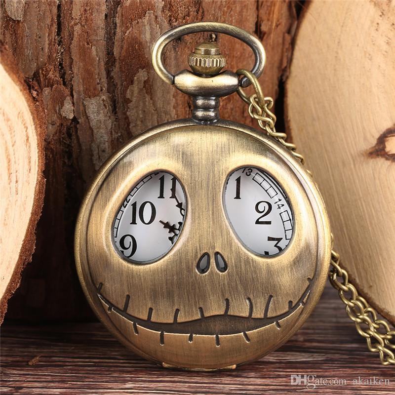

Steampunk Hollow Out Case Frog Pocket Watch Quartz Retro Silver/Bronze Pendant Watces Necklace Chain Clock Gifts for Kids, Slivery;golden
