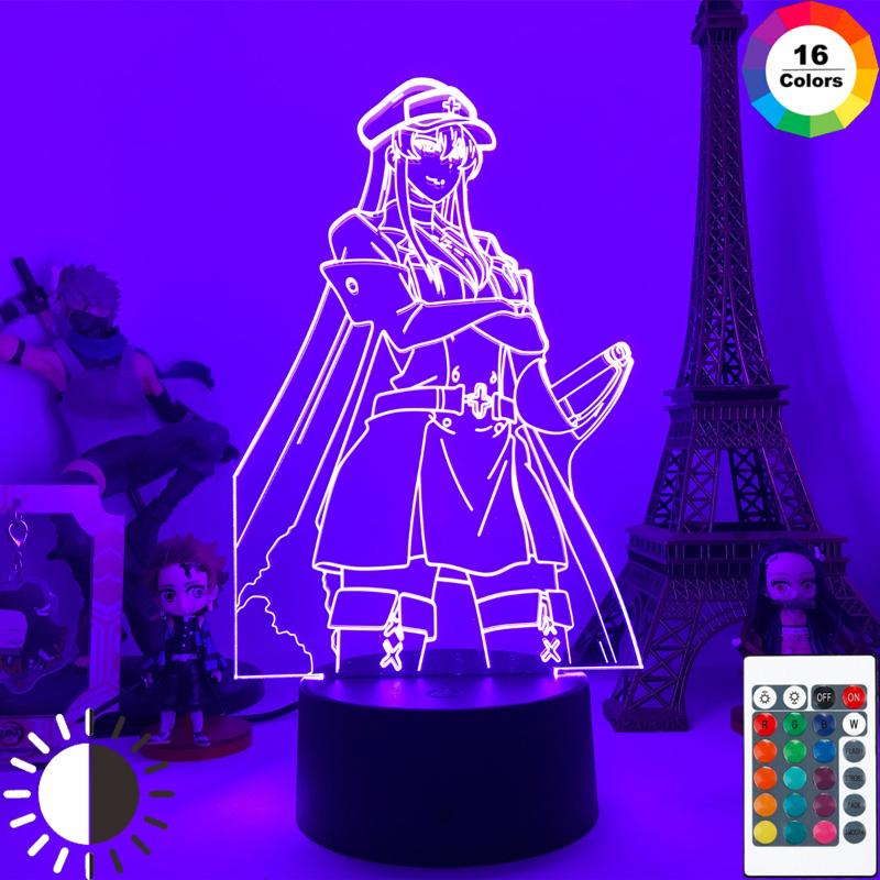 

Night Lights Anime 3d Lamp Akame Ga Kill Esdeath LED USB Light For Room Decor Nightlight Birthday Gift Manga Neon