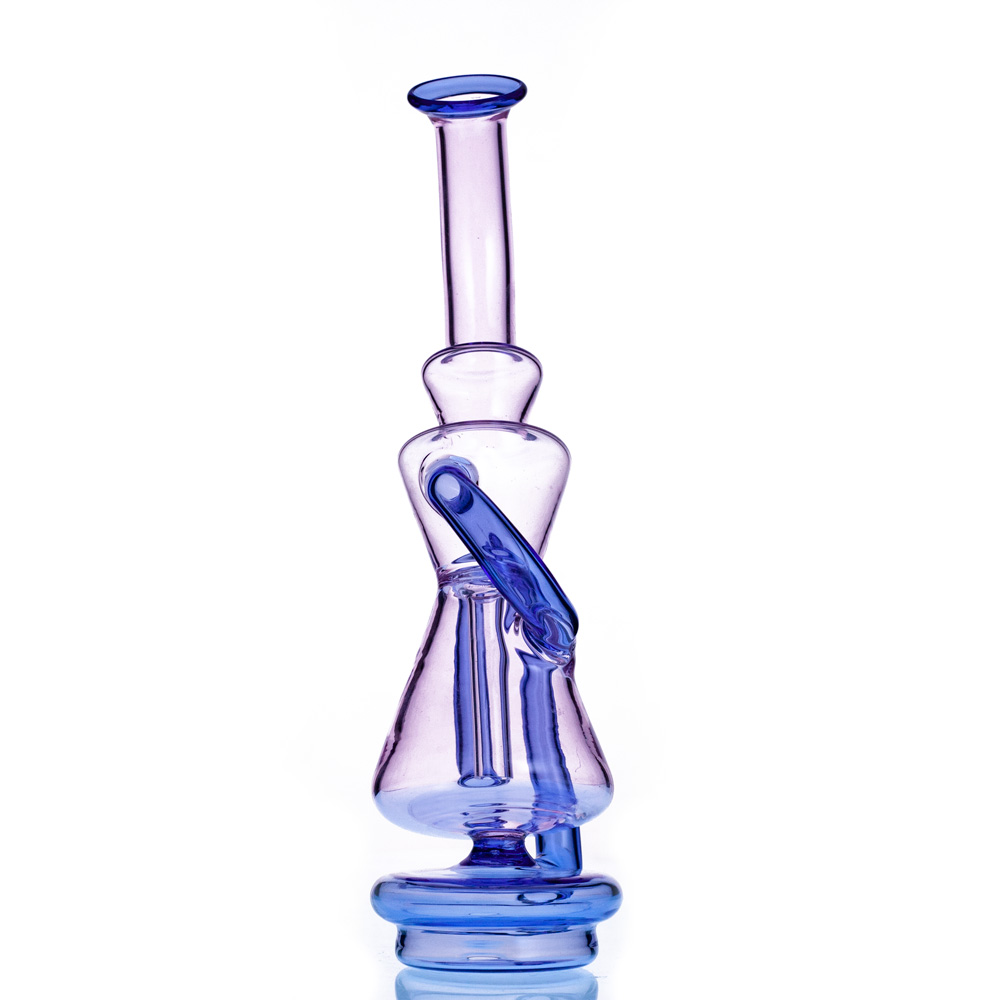 

hookahs smoking Glass Bongs accessory Recyclers peak top 7 inch height function well hookah water bong dab oil rig pipe Carta peaks wholesale directly