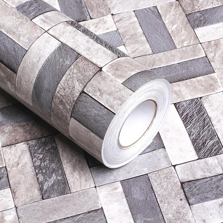 

Waterproof PVC Wallpaper Living Room Bathroom Furniture Self Adhesive Wall Stickers Desktop Kitchen Home Decor Contact Paper Wallpapers, 09