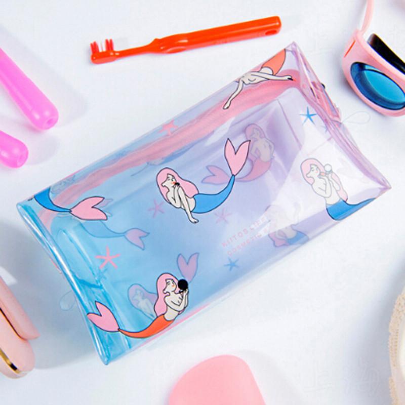 

Seagull Print Transparent Waterproof Makeup Make Up Cosmetic Bag Travel Wash Toothbrush Pouch Toiletry Organizer Tools Sac Bags & Cases