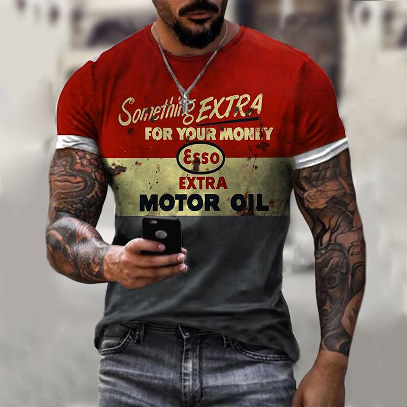 

Men's T-Shirts 2021 Fashion Loose Mens Tee Shirts Vintage Stars Stripe Printing Short Sleeve T Shirt For Men Summer Casual O-Neck Pullover, White;black