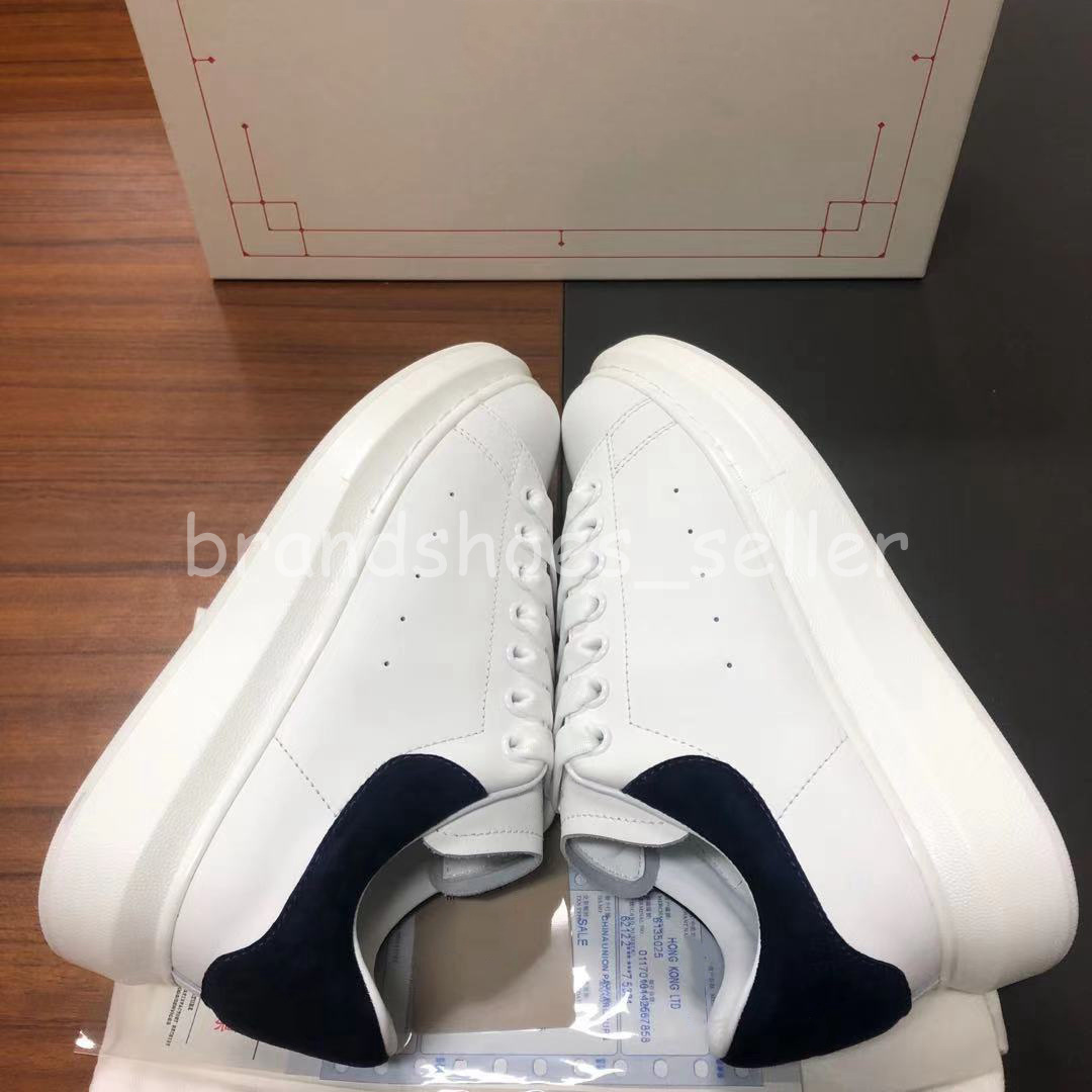 

2021 Quality Alexander McQueen Men Women Shoes Designer Fashion Luxury Espadrille Flat Flats Oversized Sneaker Platform Baskets Casual 35-46, Black