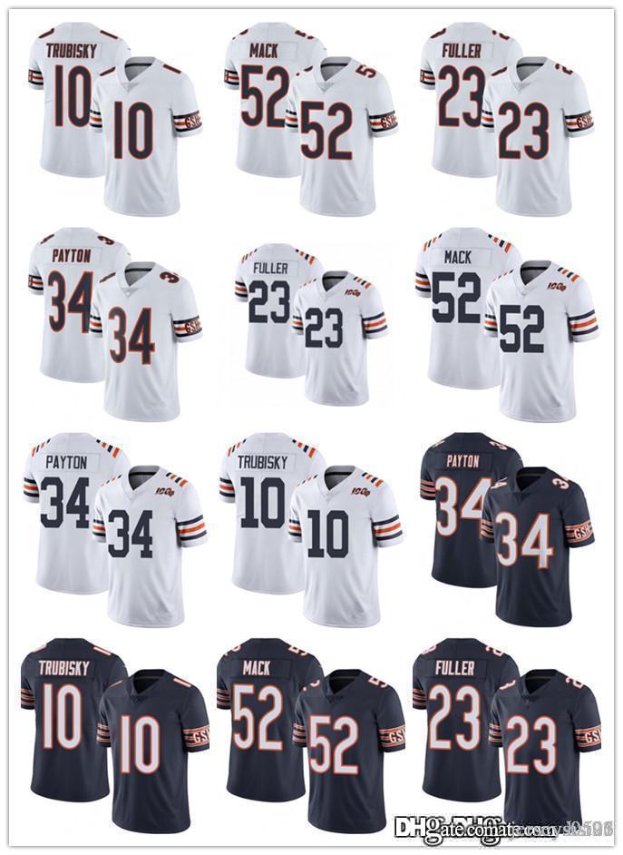 

Men Women Youth chicago Bears 52 Khalil Mack 34 Walter Payton 10 Mitchell Trubisky 23 Kyle Fuller Football Jerseys Navy white Or, Black;red