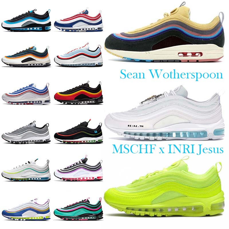 

2021mens Woman Shoes 97 Men Women Sneakers Outdoor Sport Casual Shoe Resistance Lace Up Walkingshoes, A49 36-40 grey light thistle