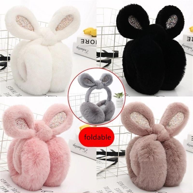 

Berets Kids Plush Thermal Women Ear Warmer Muffs Earmuffs, Black