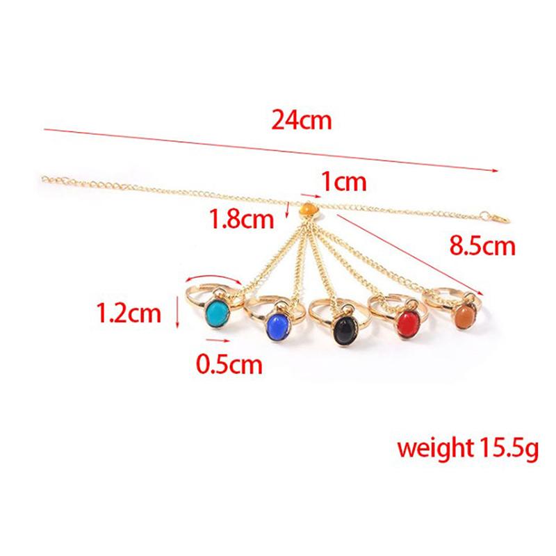 

Bangle Power Glove Gauntlet Bracelets Bangles Gem Stone Pulsera For Women Girls Jewelry