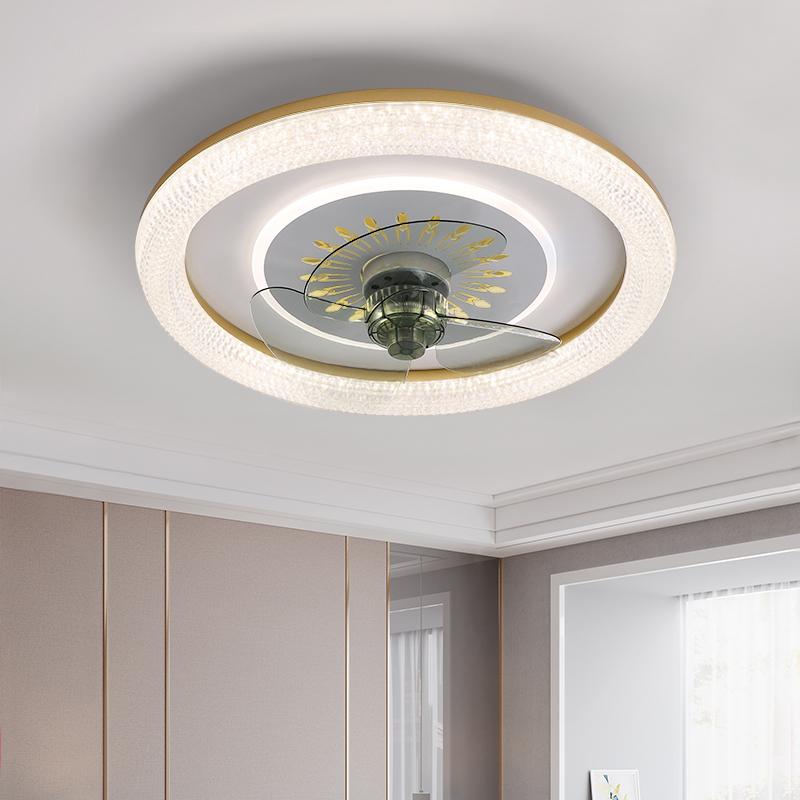 

Ceiling Fans Light Luxury Fan Contemporary Electric Ventilator Lamp Plafond Home Decor EI50DL