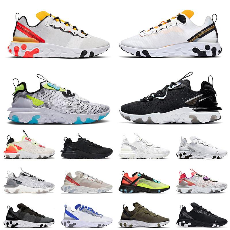 

2021 Running Sports Shoes EPIC React Vision Worldwide Pack White Element 55 Undercover For Men Women Black Iridescent Trainers Sneakers