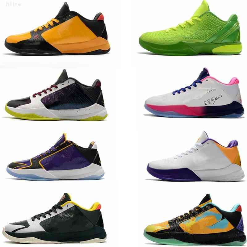 

Men manba Basketball shoes 5 Black 6 Youth sports sneakers GiGI Christmas Green Breast cancer Pink Bruce Lee Yellow purple Joker trainers, 7-color same as picture
