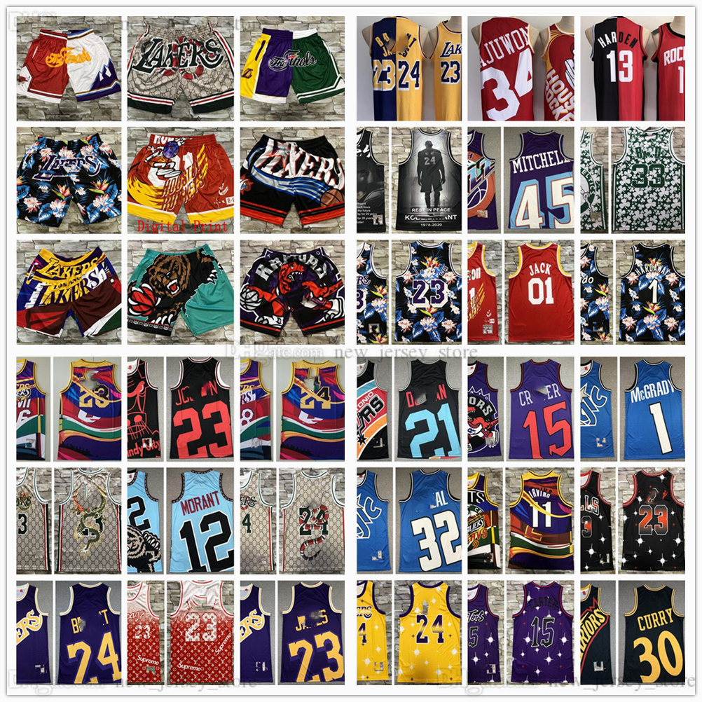

Digital Print Retro Basketball Jerseys Top Quality 2021 Mens Dark Blue Red Gray Grey Black White Jersey Shorts Size  M L XL XXL