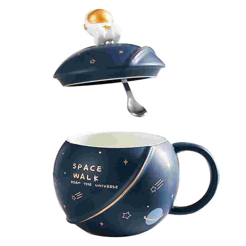 

Mugs 1 Set Home Coffee Astronaut Planet Cup Durable Drinking Creative Beverage