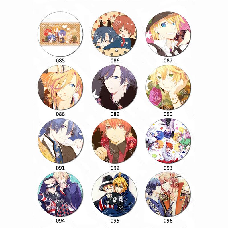 

Pins, Brooches 6pcs/set 58MM Uta No Prince-Sama Ittoki Otoya HIjirikawa Handsome Boys Natsuki Badge Brooch Backpack Pins Gifts, Gray
