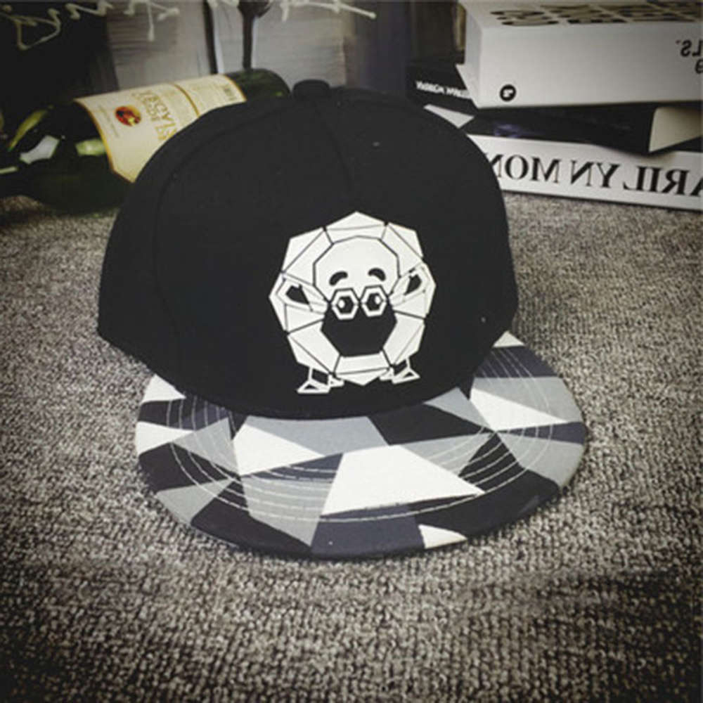 

Sun hat Korean version Penguin pattern plastic panda cartoon hip hop baseball boys and girls sunshade trendy hat, Blue;gray