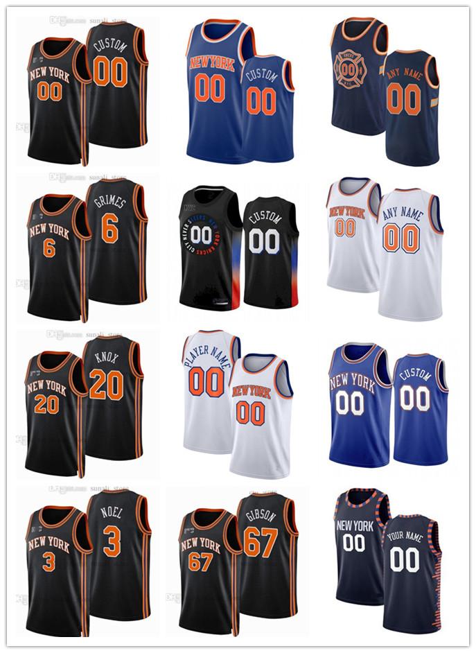 

75th Custom Men Women Youth New YorkKnicksTaj 67 Gibson Quentin 6 Grimes Kevin 20 Knox II Nerlens 3 Noel Basketball Jerseys, Color