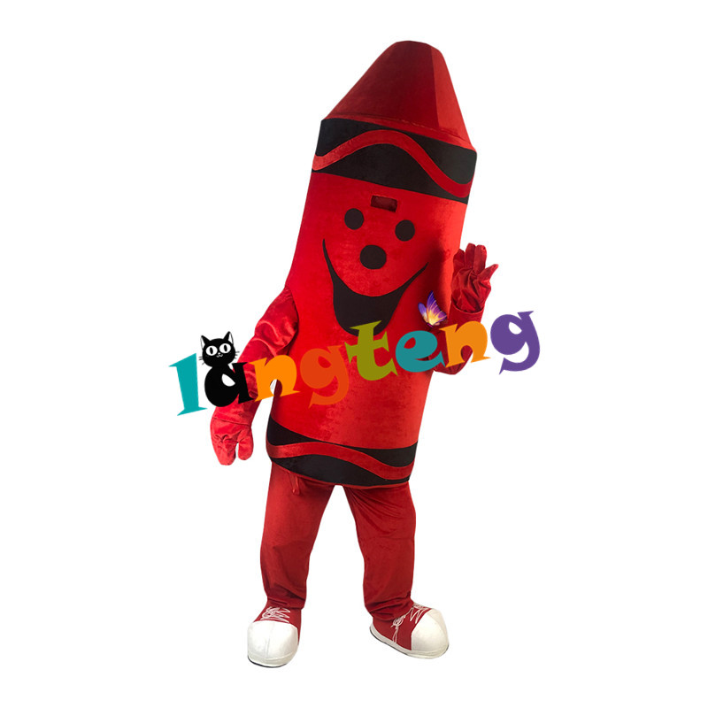 Mascot Costumes1074 Red Crayon Mascot Costumes Cartoon Fancy Dress Character Outfits For Holiday-image-747356756